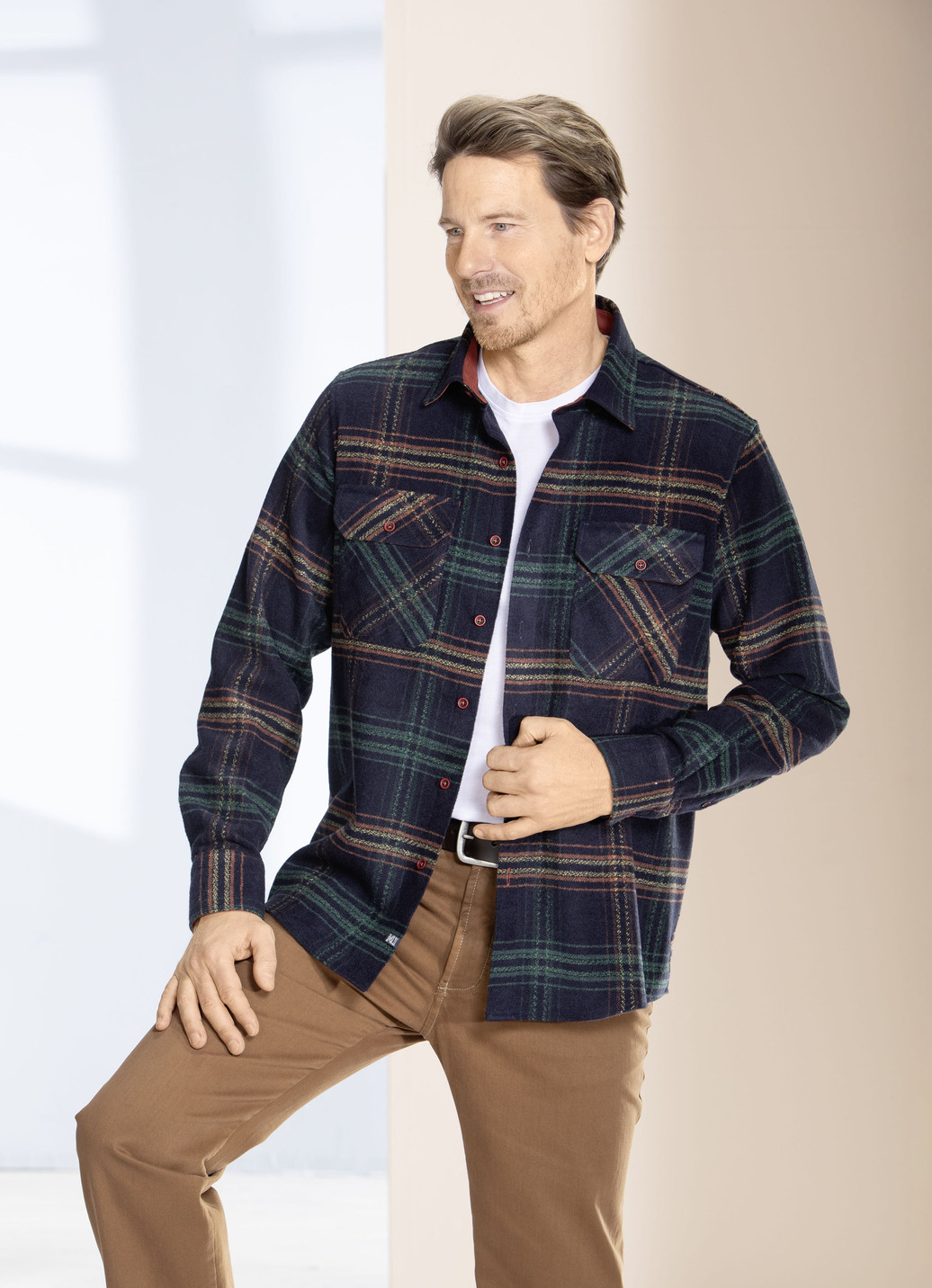 Kariertes Overshirt von 