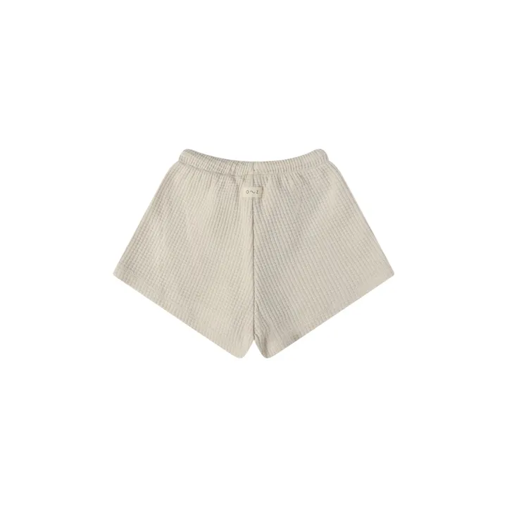 Organic Zoo Short Gaufré | Blanc cassé