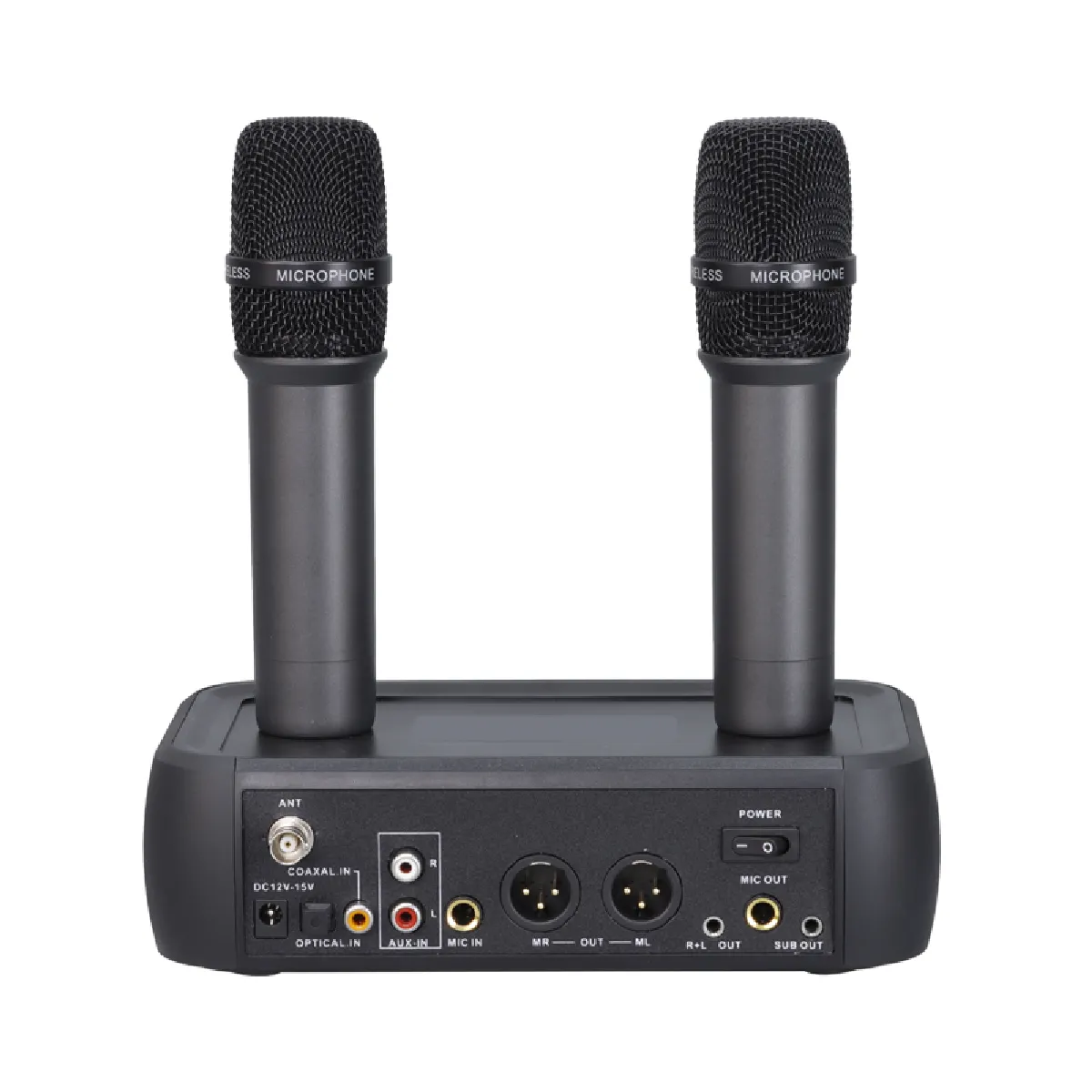INF Double Microphone Sans Fil - Noir