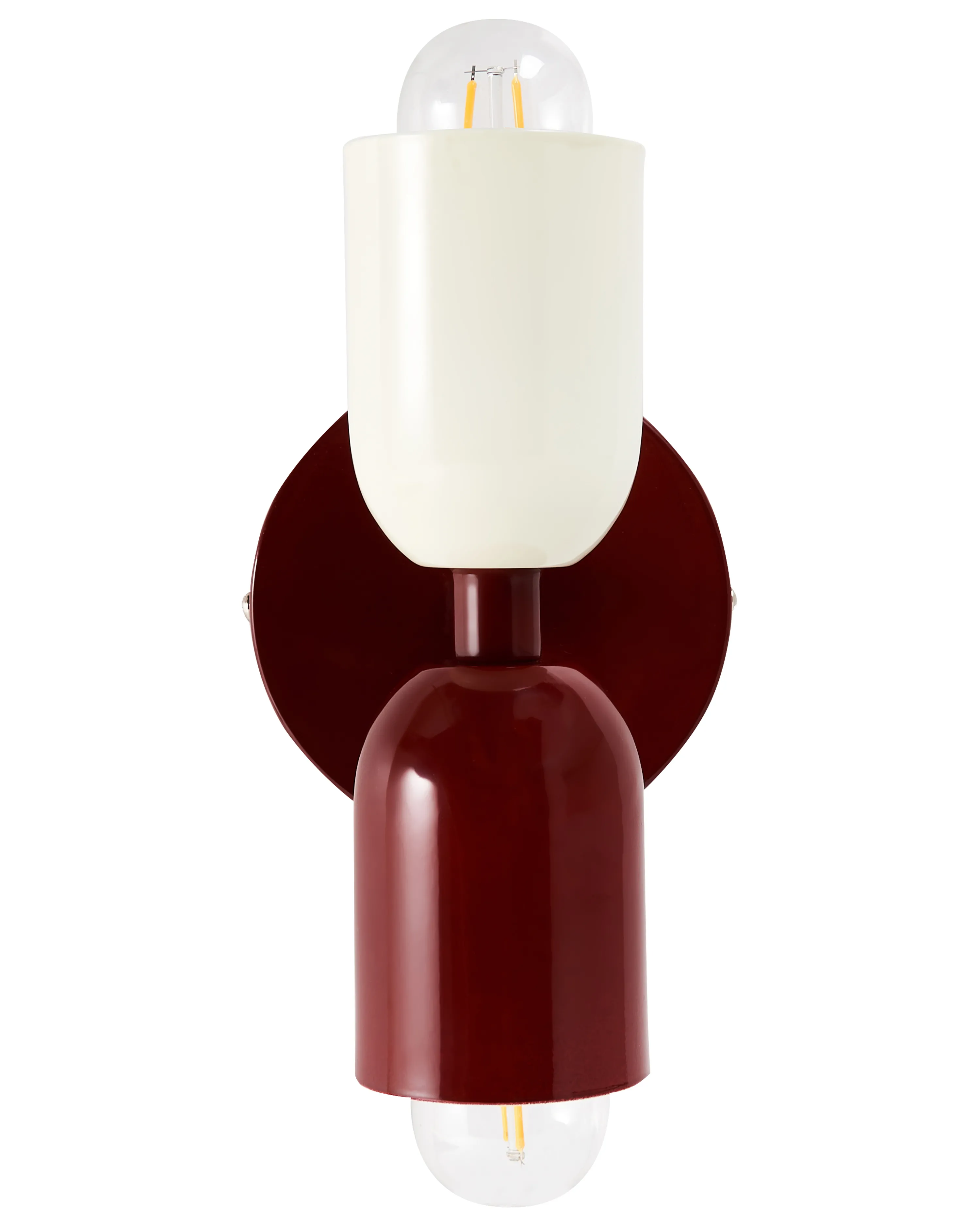Set van 2 wandlampen TOPI Metaal Rood