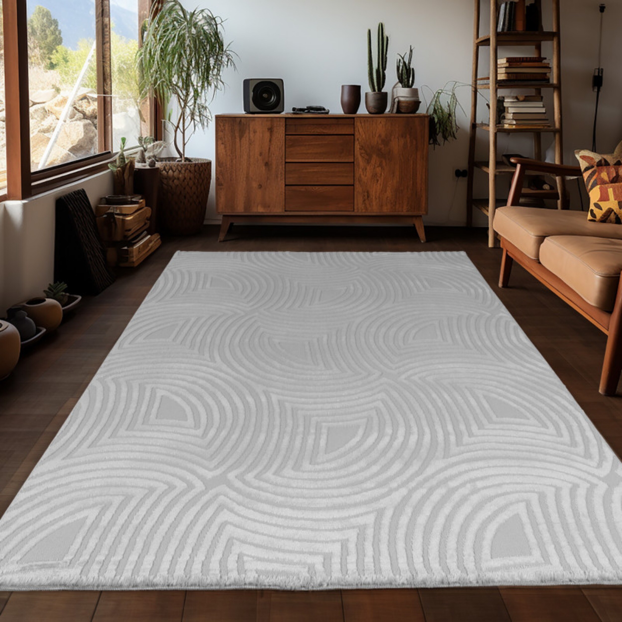 Teppich Wohnzimmer Kurzflor Skandinavische Stil Teppich, Einfarbig