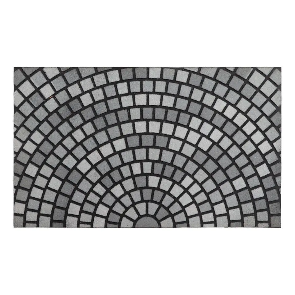 Luance Deurmat - met print - rubber - mozaiek - 45 x 75 cm