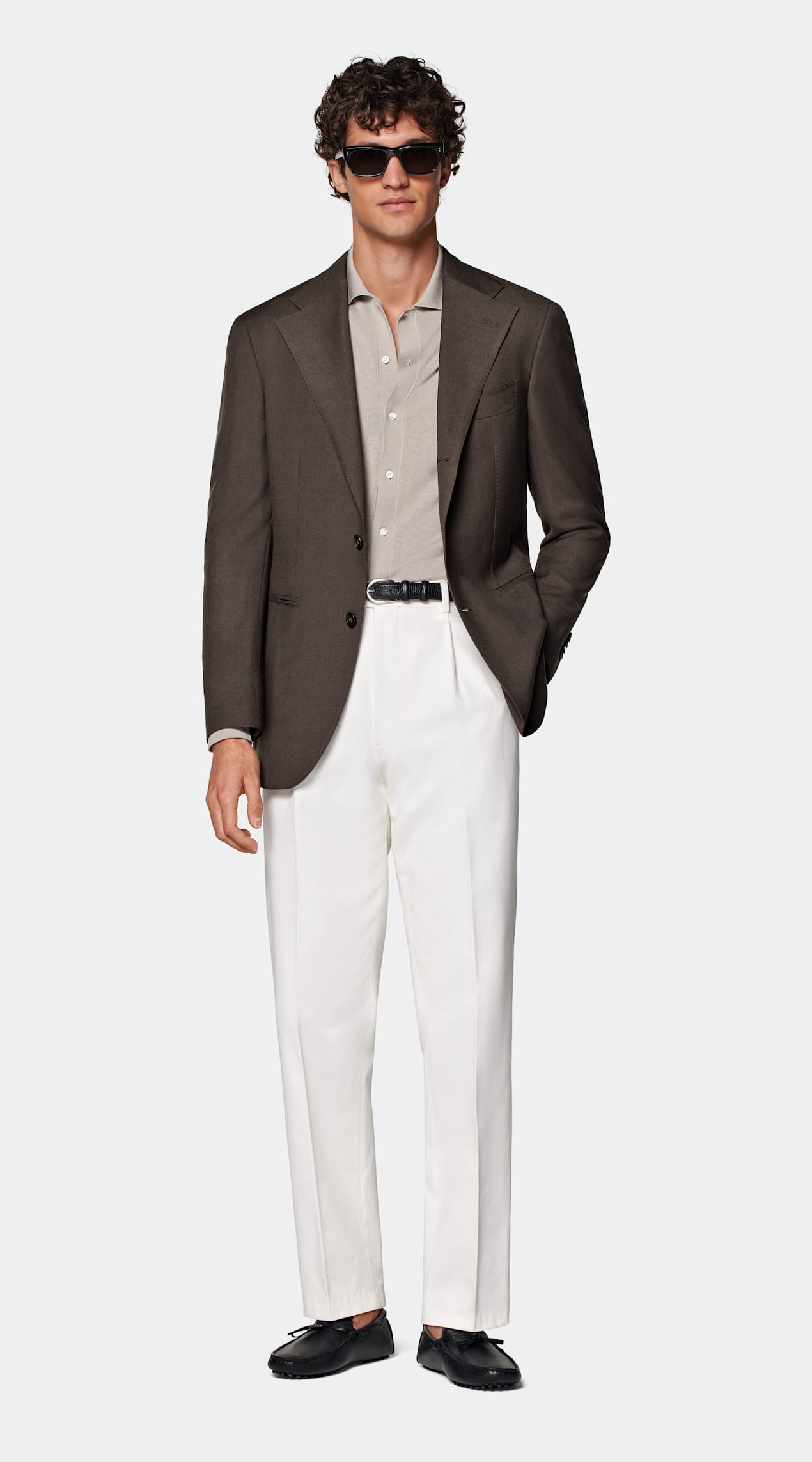 Blazer Roma coupe Relaxed marron foncé