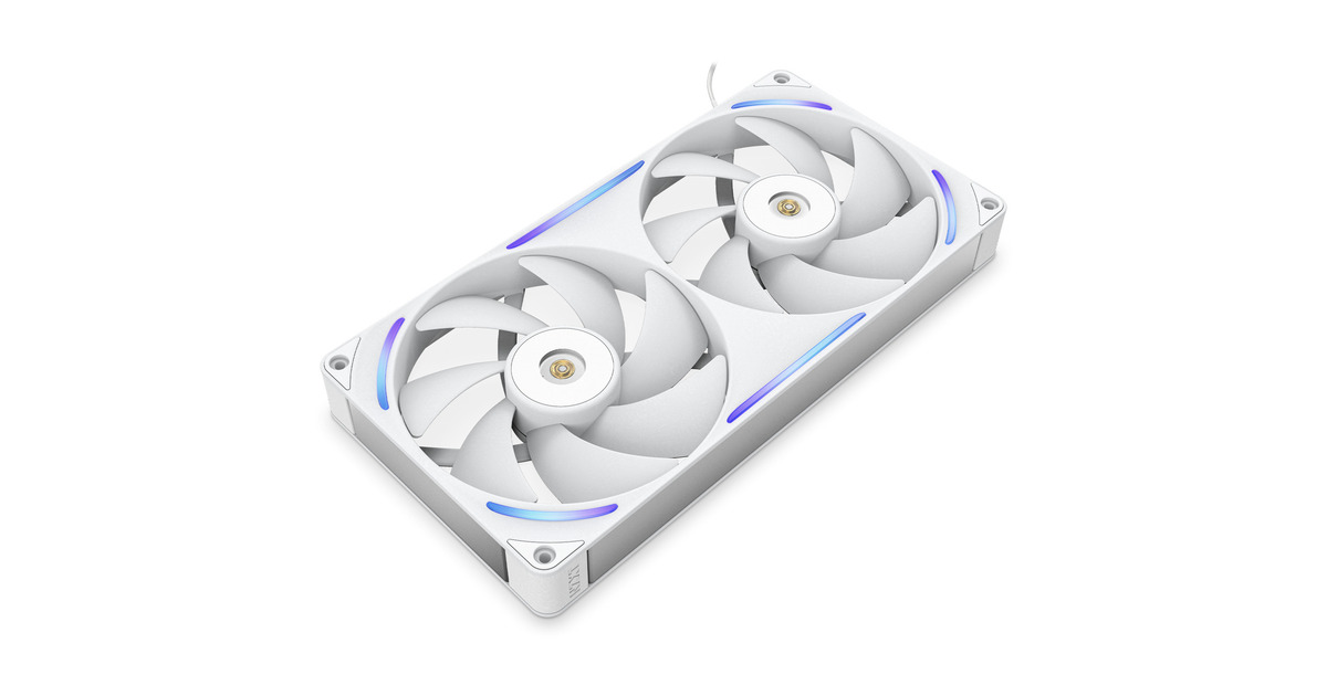 NZXTPerformance Fan F280X RGB case fans  (Wit, 2 stuks, 280 x 140 x 30 mm, PWM)
