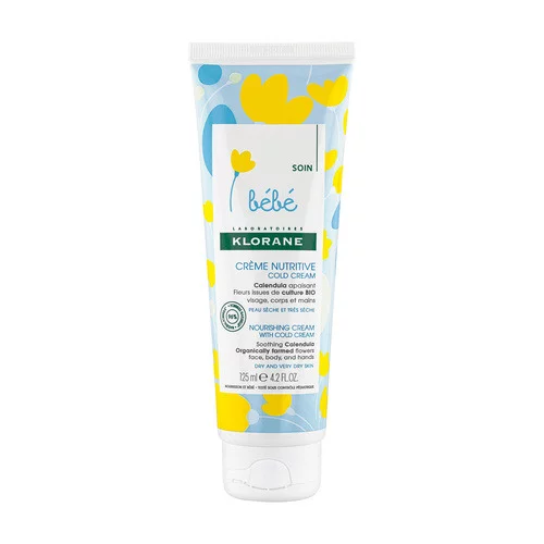 Klorane - Bébé - Crème nutritive au Cold Cream et Calendula - Peau sèche et très sèche 125ml