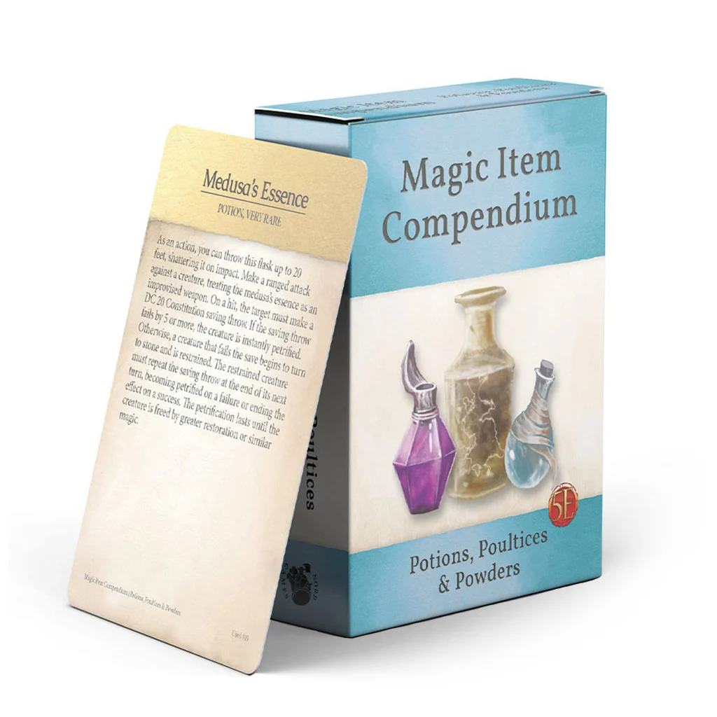 Deck de Recueil d'Objets Magiques: Potions, Cataplasmes et Poudres