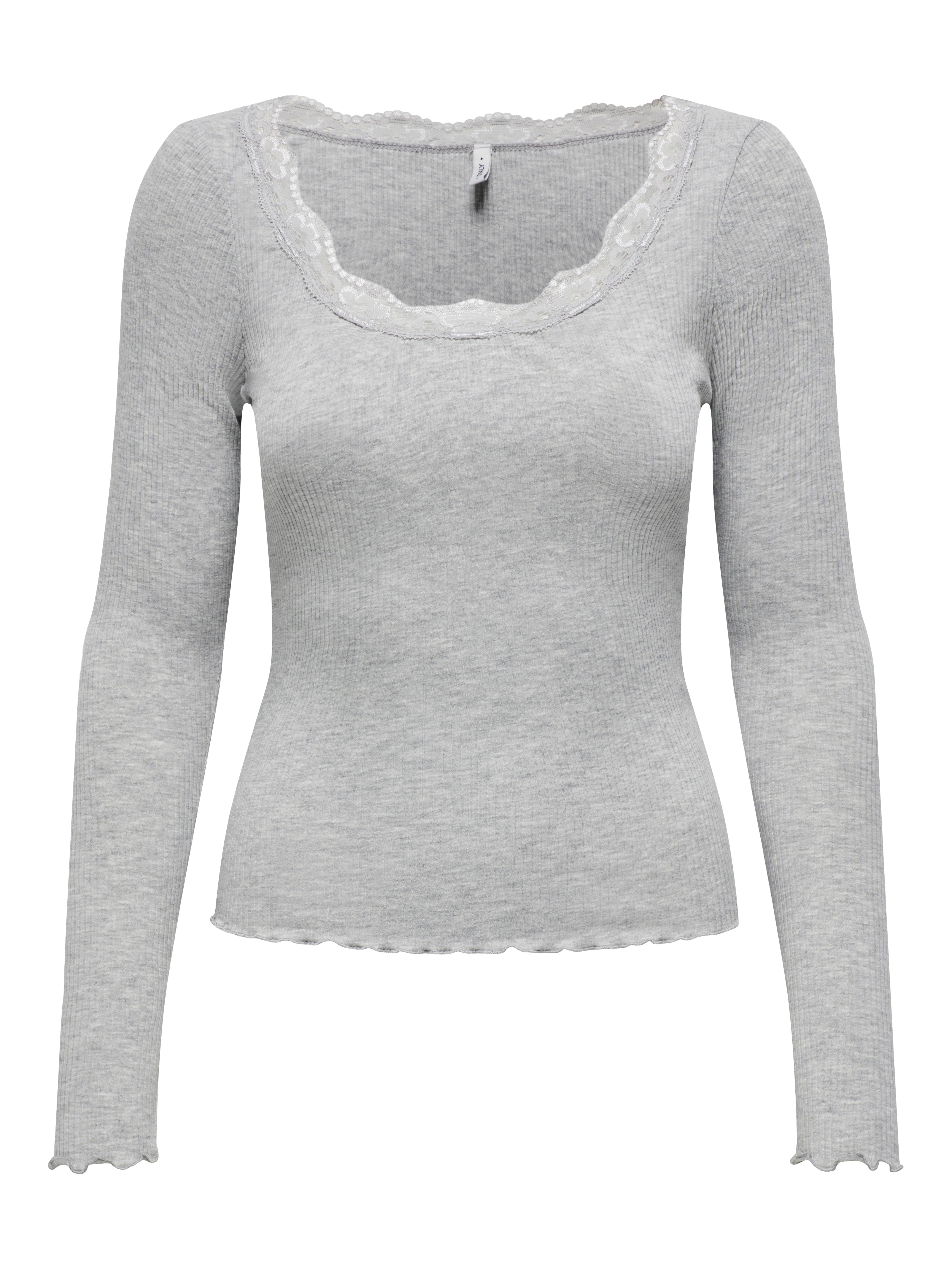 ONLXENA Top Light Grey Melange