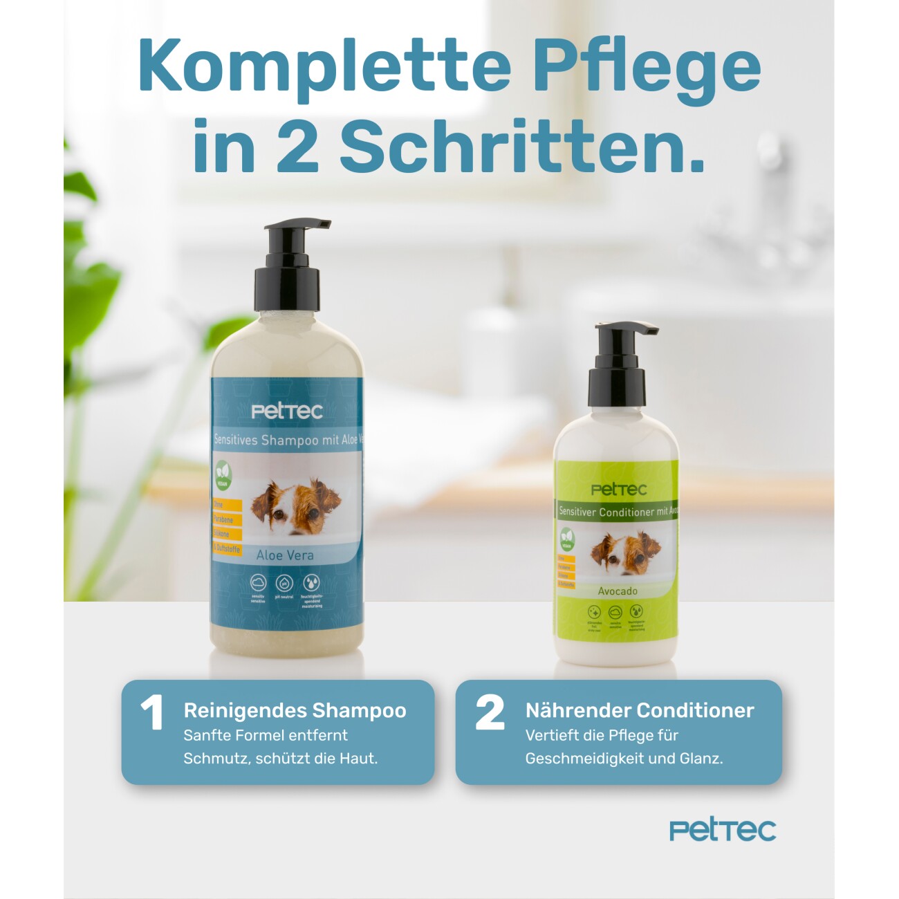 PetTec Hundeshampoo Aloe Vera 500ml