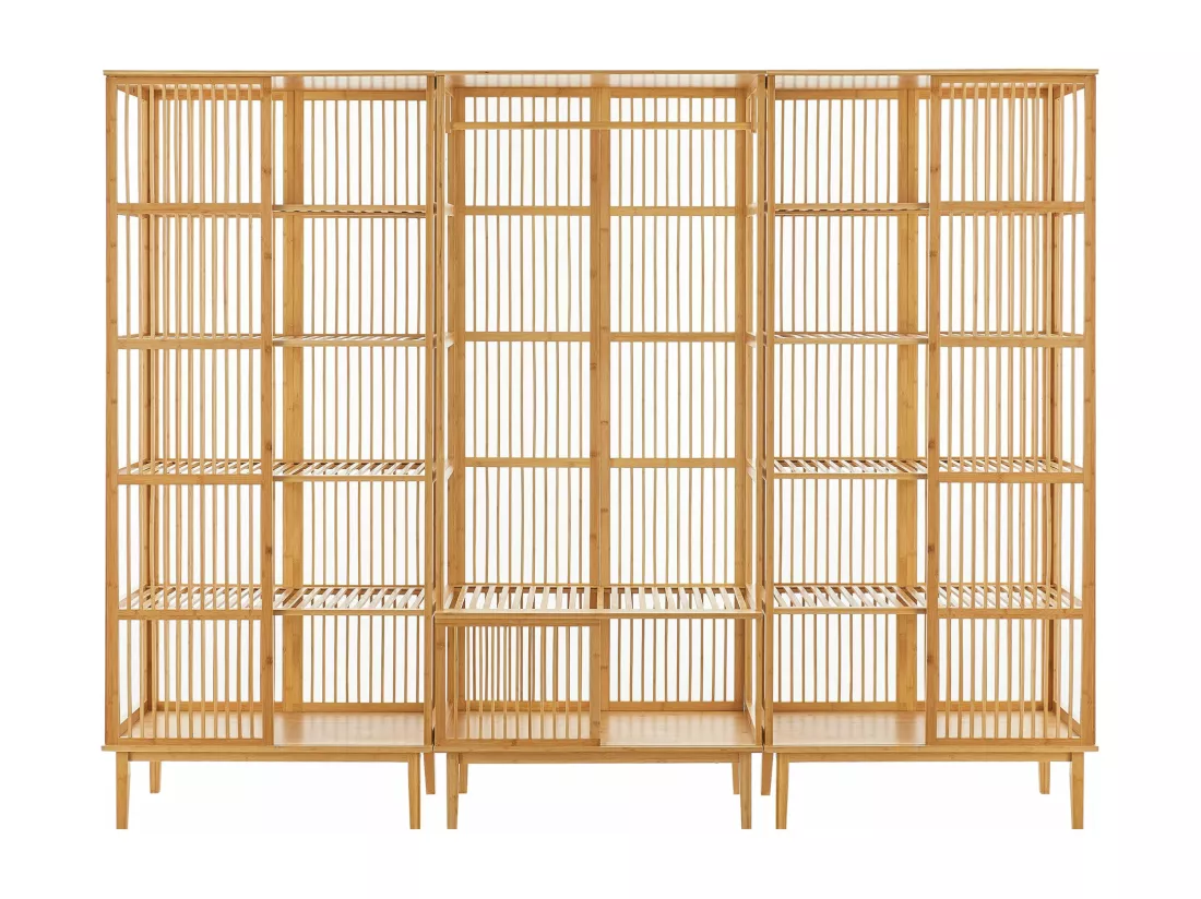 Ensemble de 1 portant bambou marron 240 x 45 x 185 cm 03_0008164