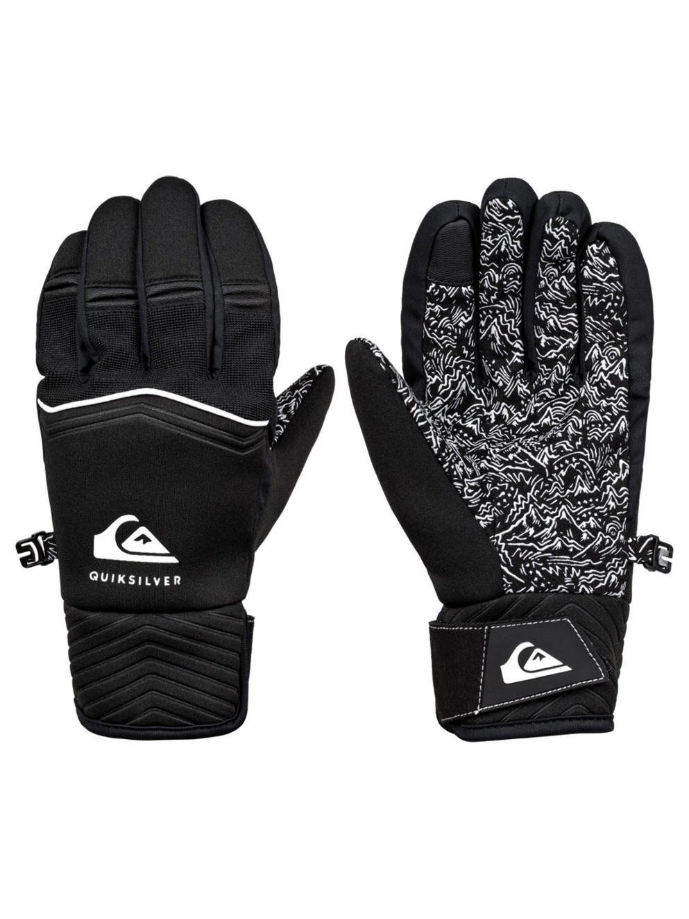 Quiksilver Mission Kids Kids Gloves brilliant ble ntr abstrkt