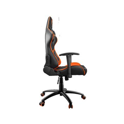 Fauteuil gamer Armor One - accoudoirs réglables - appui-tête intégré - noir et orange