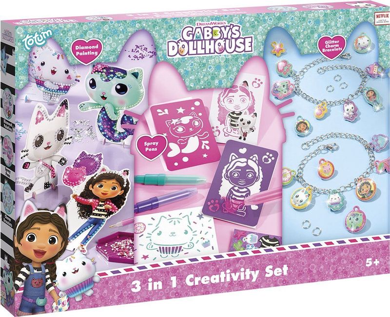 Gabby's Poppenhuis - Totum Knutselpakket - 3 in 1 - Speelgoed - Creatief - Meisjes