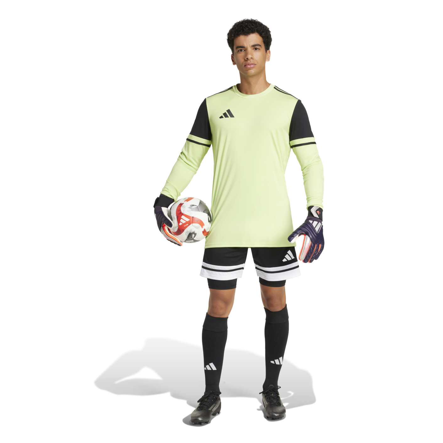 Adidas Squadra 25 Keepersshirt Lange Mouwen Neongeel Zwart