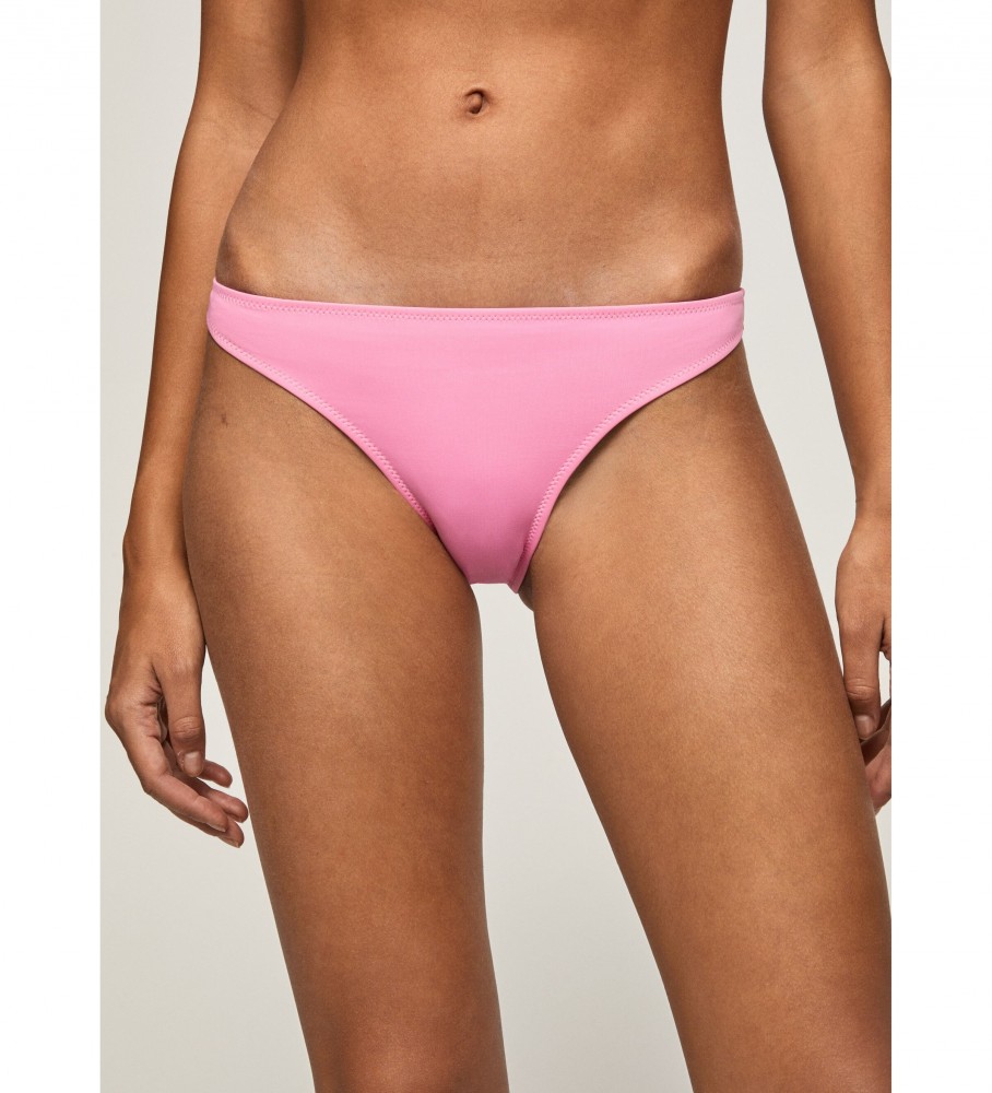 Calcinha de biquíni rosa mutia da Pepe Jeans