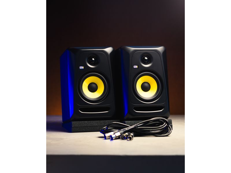 KRK Studiomonitore ROKIT 5 G3 Classic Pack Schwarz Professionelle Zwei-Wege-Studiomonitore