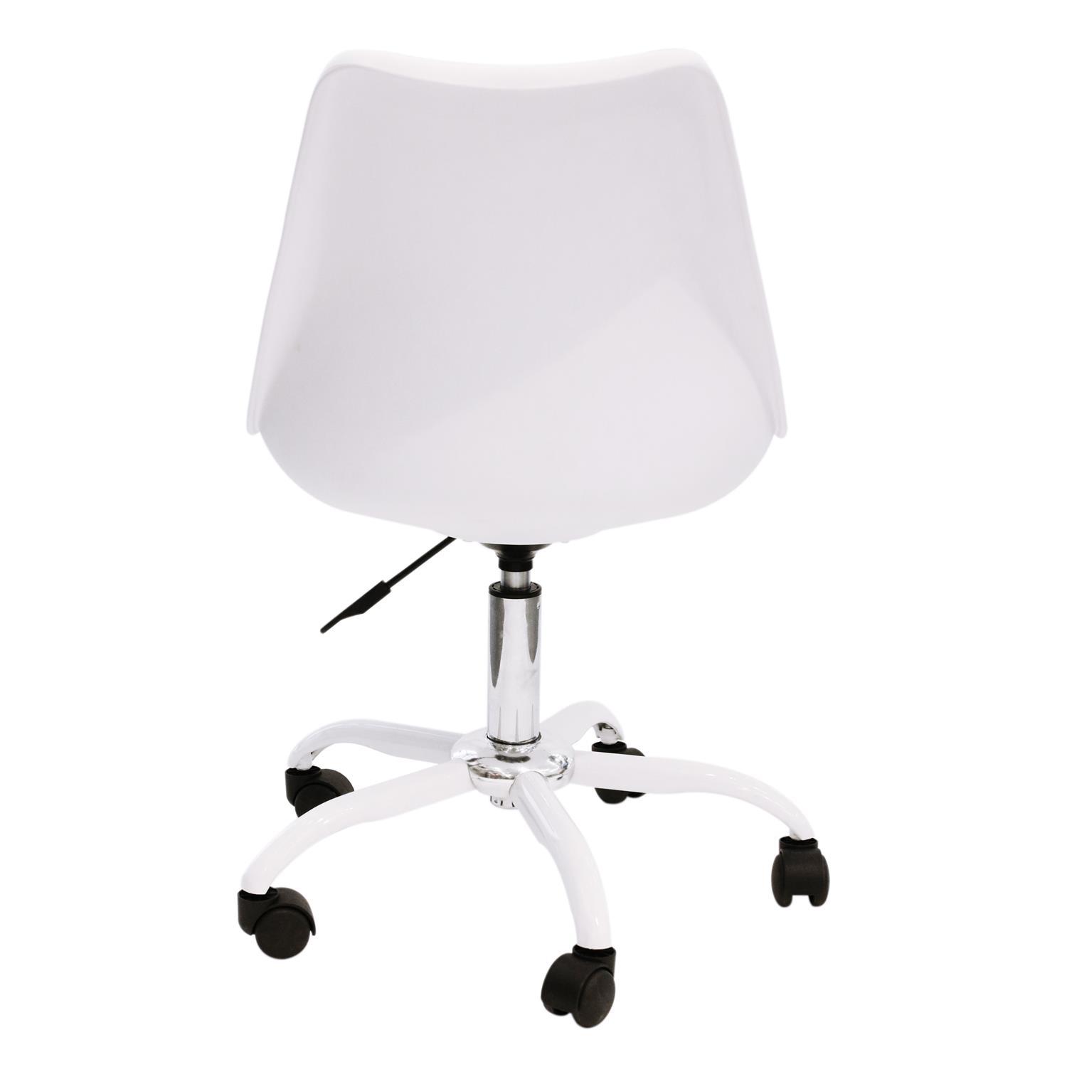 CHAISE A ROULETTES KIRUNA BLANC
