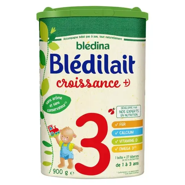 Leite de crescimento Blédina Blédilait+ 3ª Etapa 900g