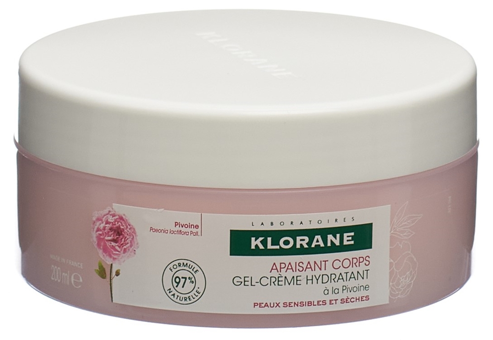 Klorane Pfingstrosen Gel-Creme<br>200 ml, Gel Creme, feuchtigkeitsspendend Bio