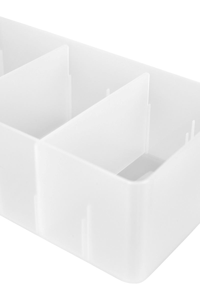 Oppbevaringsboks frostet - 29x11,7x7,5 cm