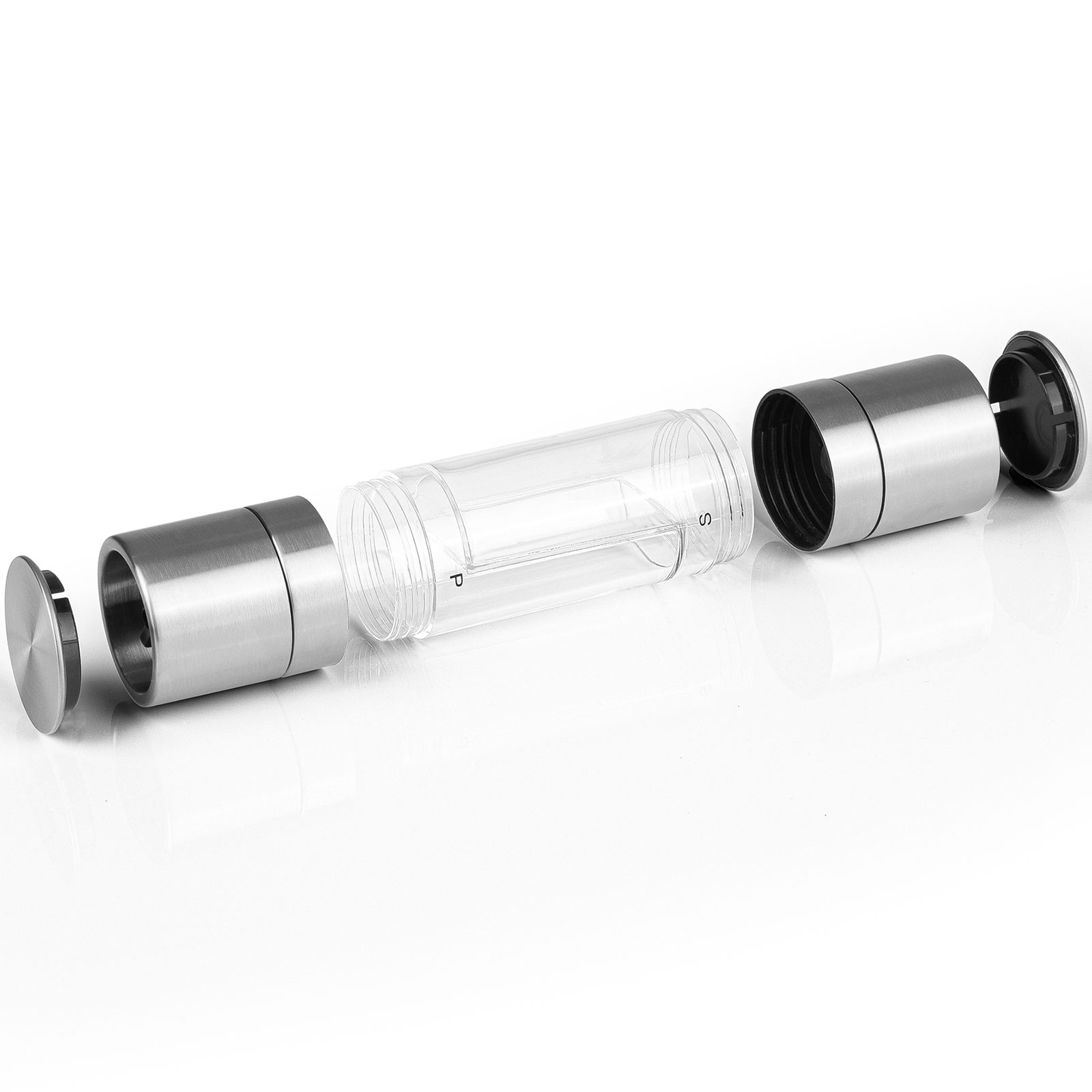 MAXXMEE Gewürzmühle - silber - 2in1