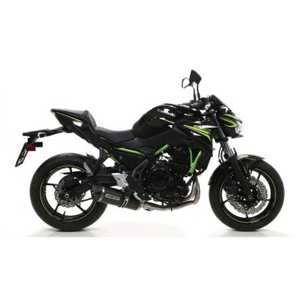 Silencieux Arrow Race Tech Alu dark embout carbone - Noir