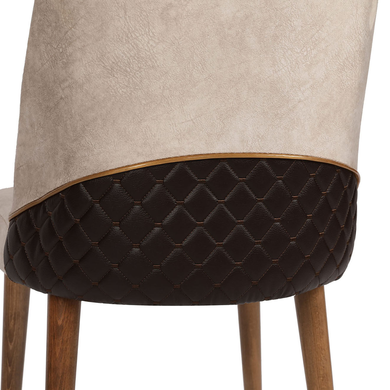 Wooden Art 4 Chaises Nova marron - 50x90x49 cm