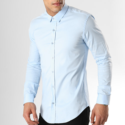 Chemise Manches Longues Slim Fit 294 Bleu Clair
