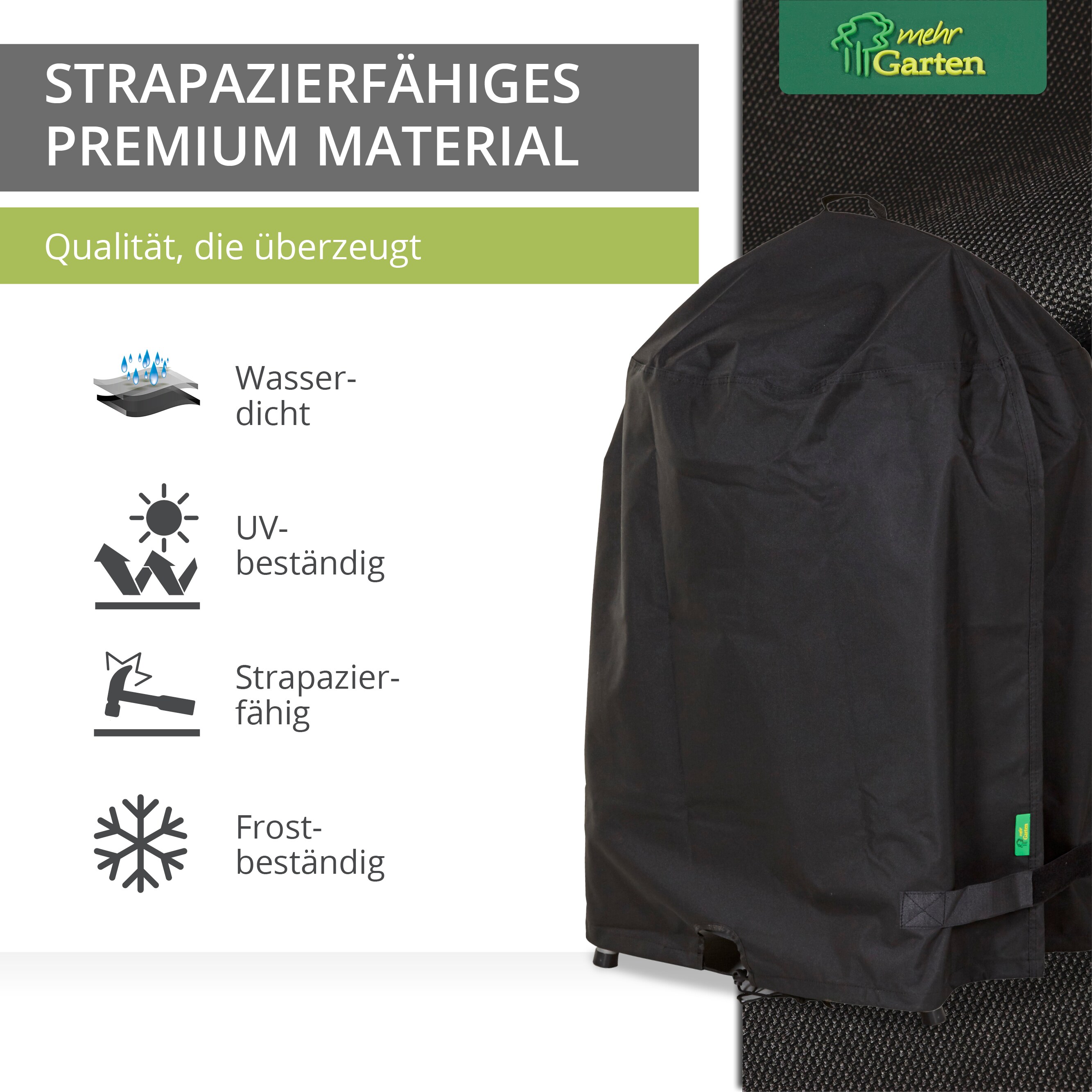 Schutzhülle für Keramikgrill Premium 2.0 Schwarz