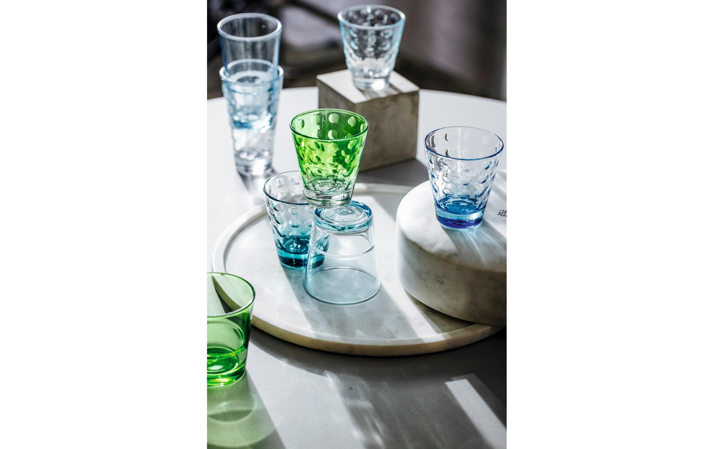 Trinkglas Optic 300 ml, 6 Stück, MehrfarbigGläser-Set