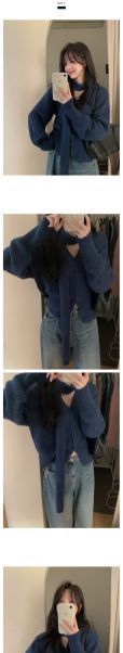 Tonni's - Set: V-hals effen vest + sjaal