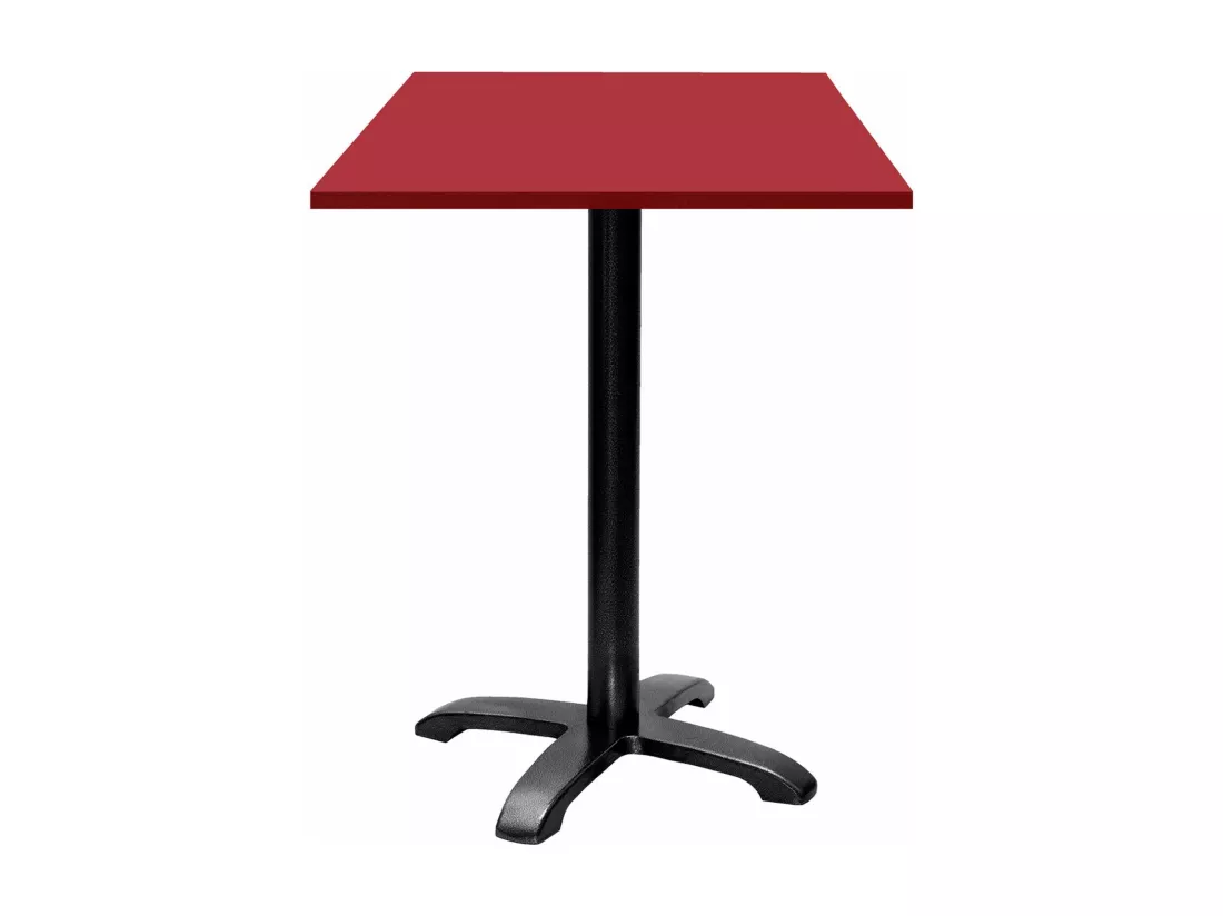 Mange-debout 60 x 60 cm - modèle Bazila rouge