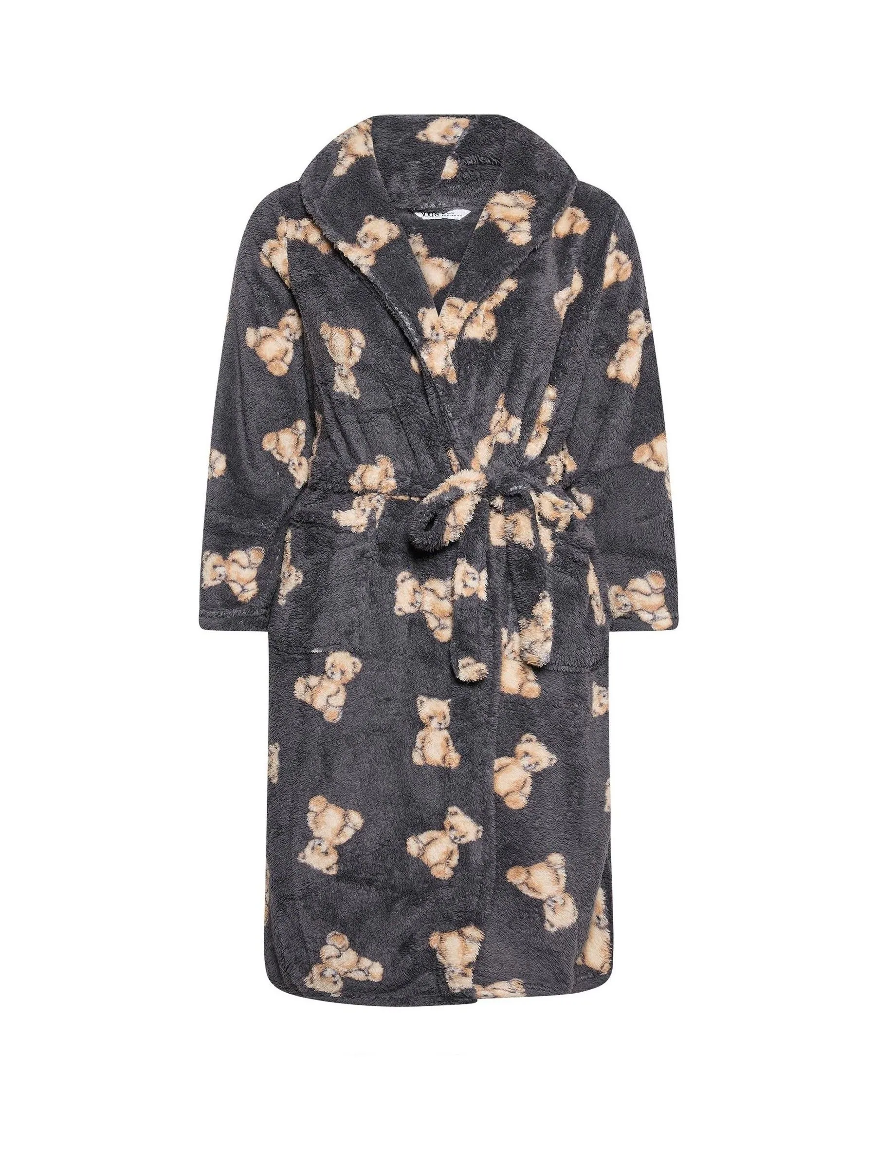 Yours Curve Fluffy Shawl Collar Robe