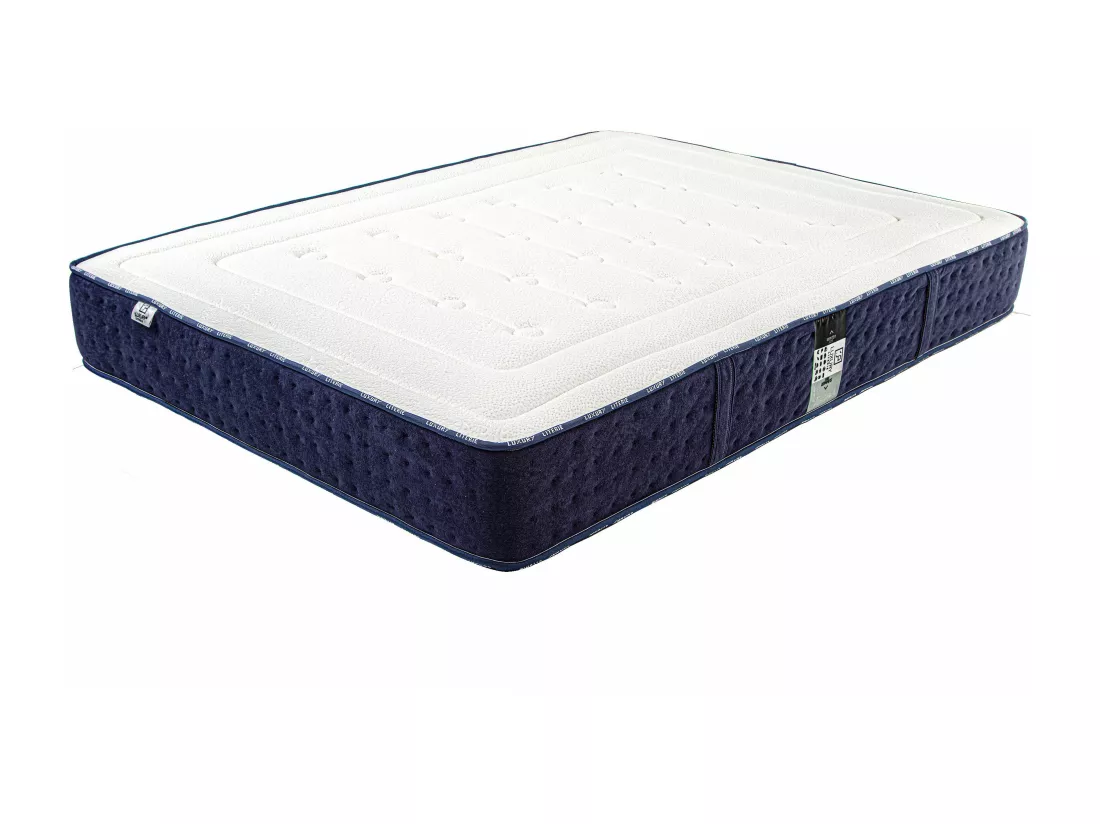 Matelas 160x200 cm, Nuage, 24 cm, mousse mémoire de forme, mi-ferme + 2 oreillers