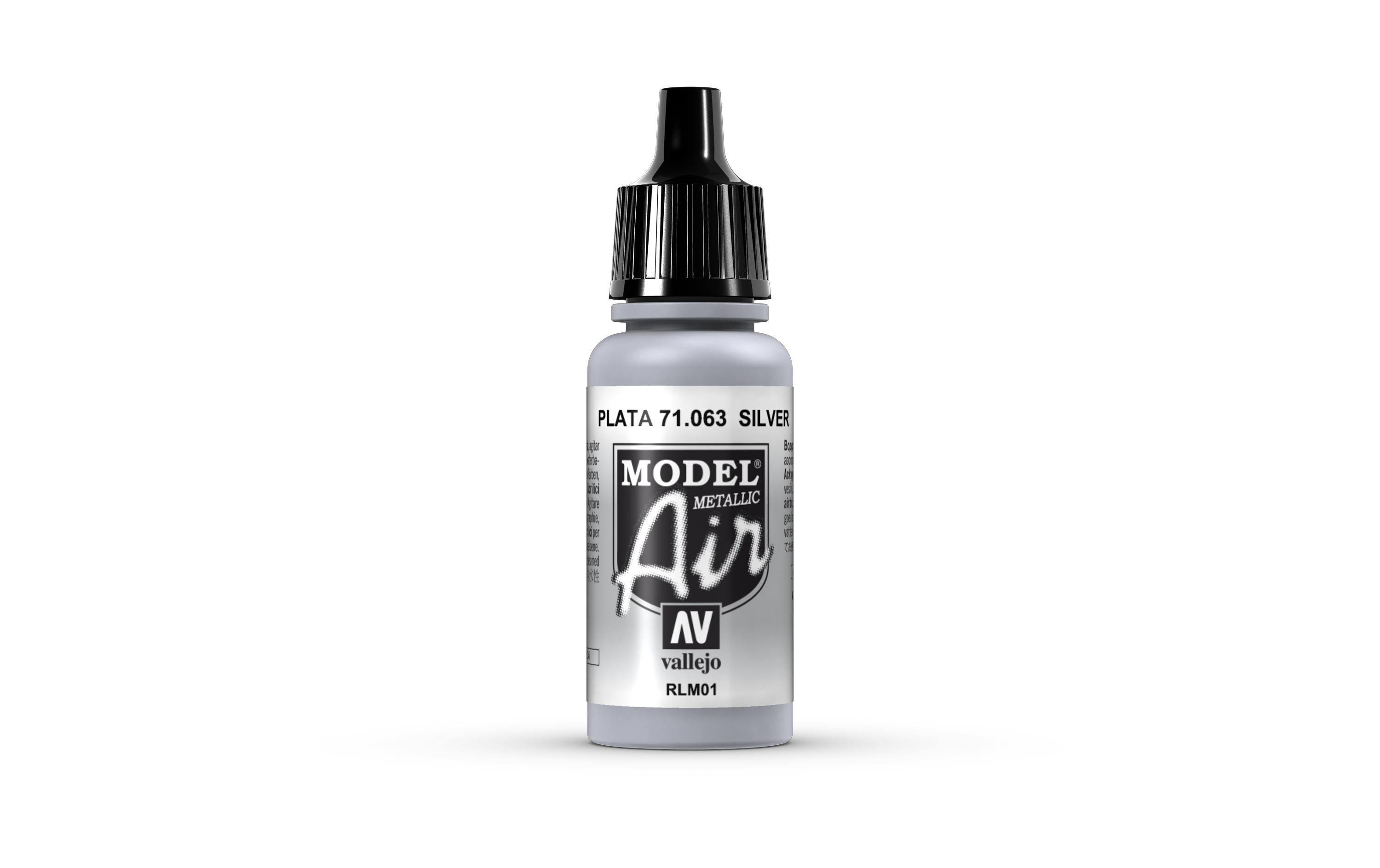 Airbrushfarbe Silber RLM01 17 mlAcryl Model Air Color für Airbrush