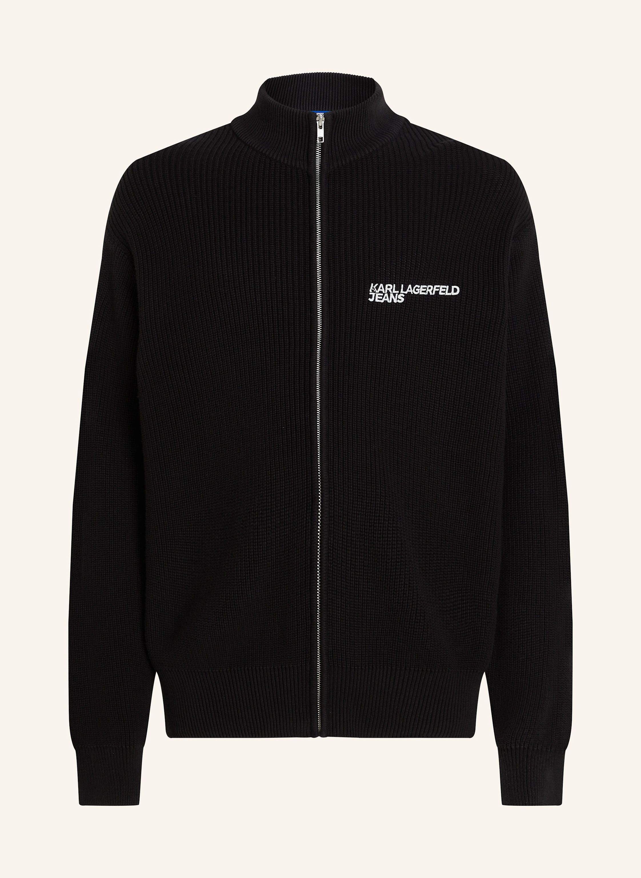 KARL LAGERFELD JEANS ZIP-UP SWEATER