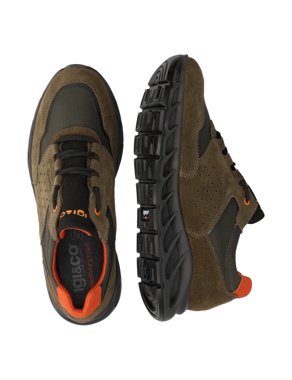 Lederkombination Sneaker