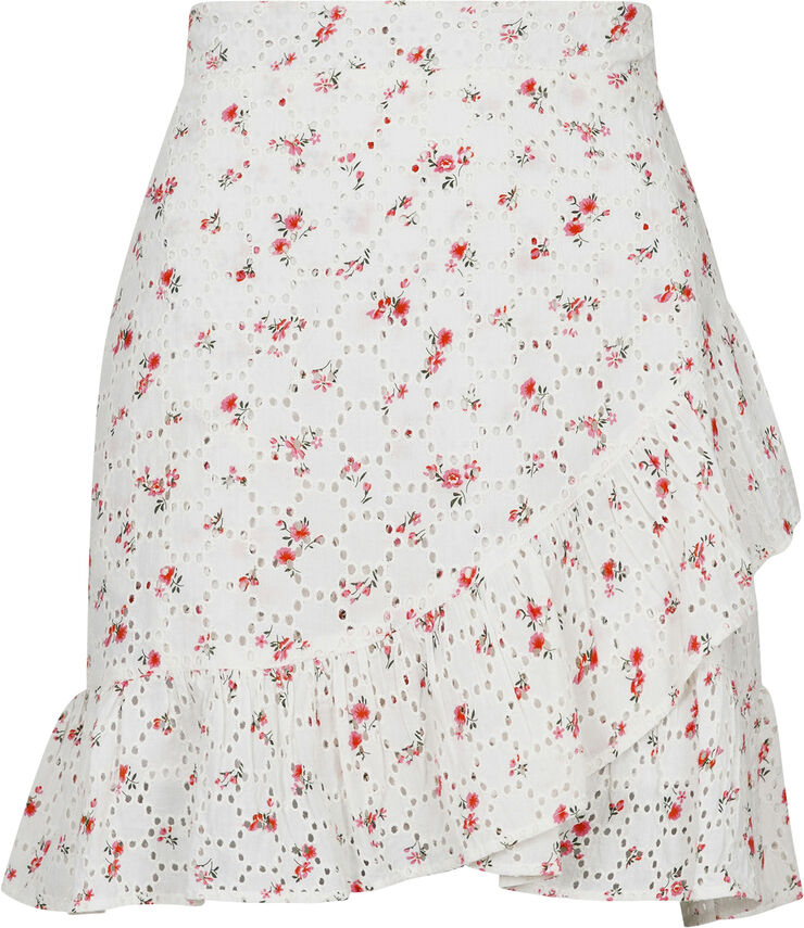 Neo Noir Bekka Embroidery Rose Skirt Pink