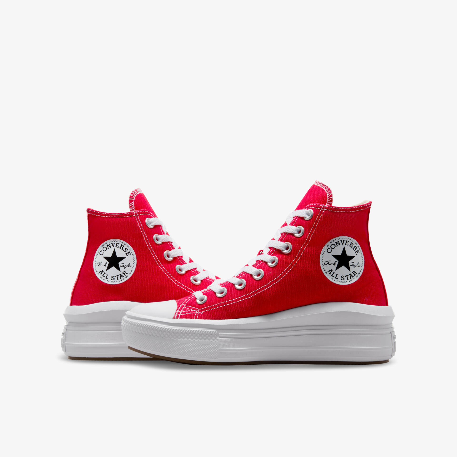 CONVERSE Unisex Plateau Sneaker rot