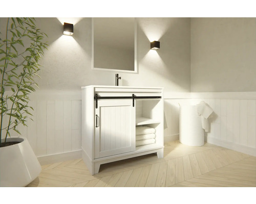 Verschil meubel wastafel Country 80 cm wit 36.011.71