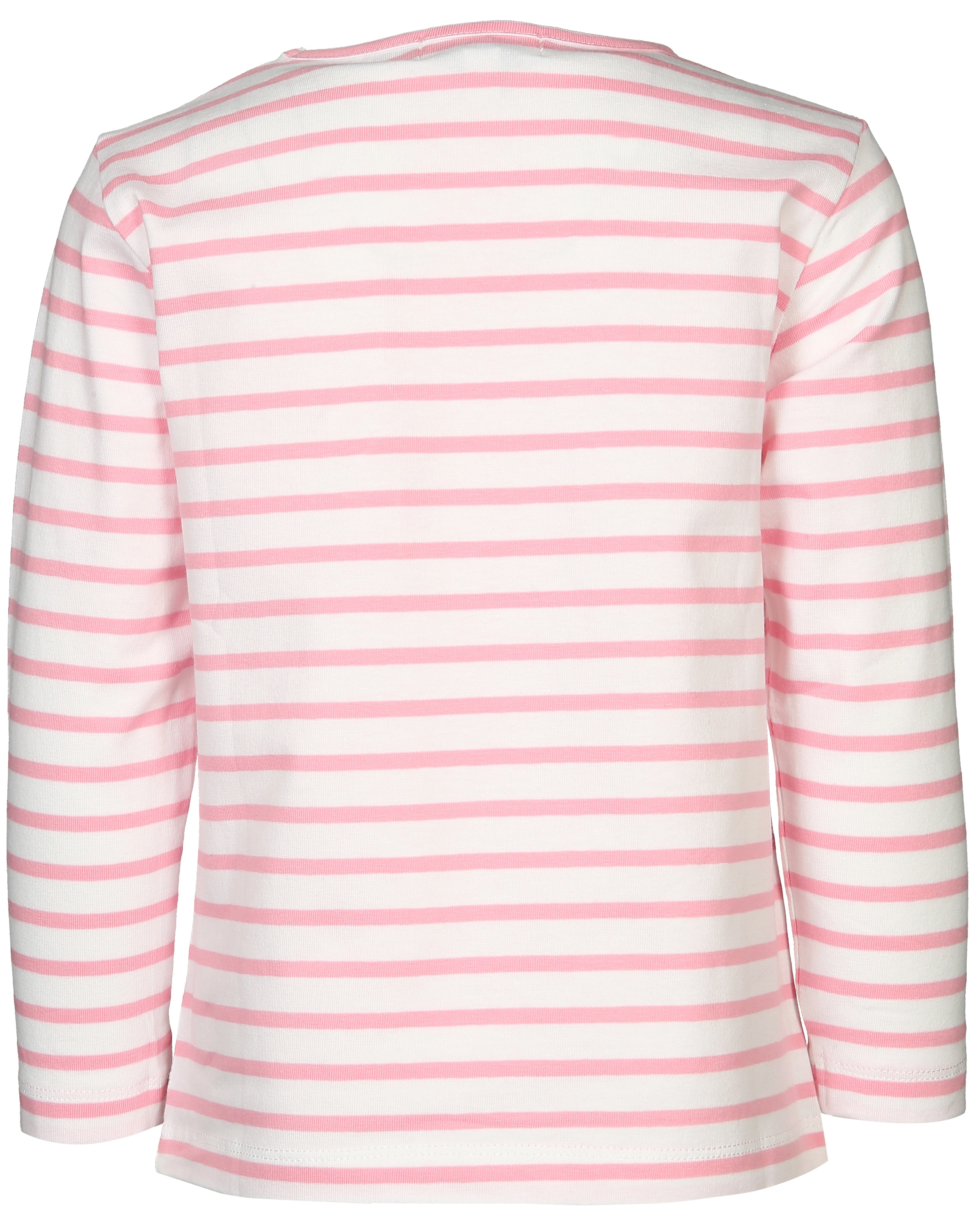 Langarmshirt PINGUIN PUCK gestreift in rosa/weiß