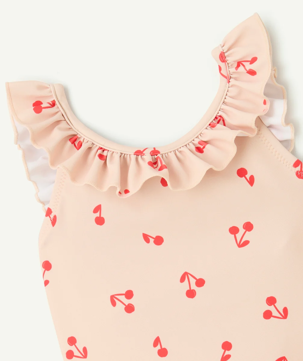 LIEWOODMAILLOT DE BAIN 1 PIÈCE ROSE PÂLE IMPRIMÉ CERISE