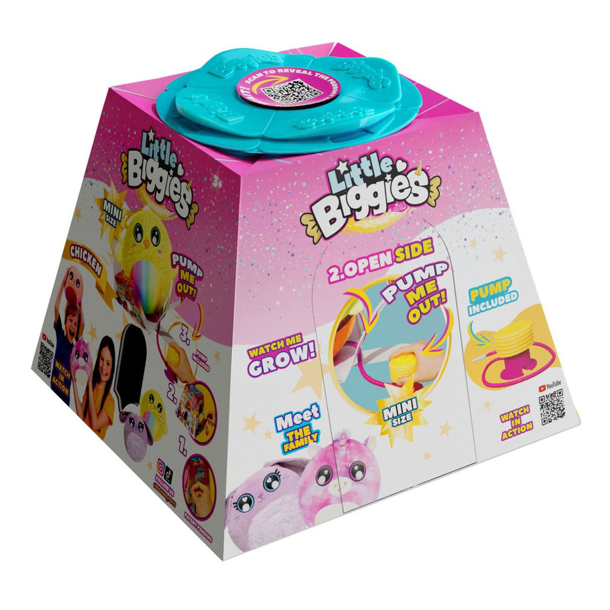 Little Biggies Hamburger Opblaasbare Knuffel