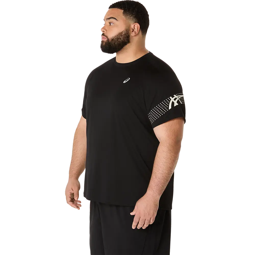 ASICS Icon Hardloopshirt Korte Mouwen Zwart Heren