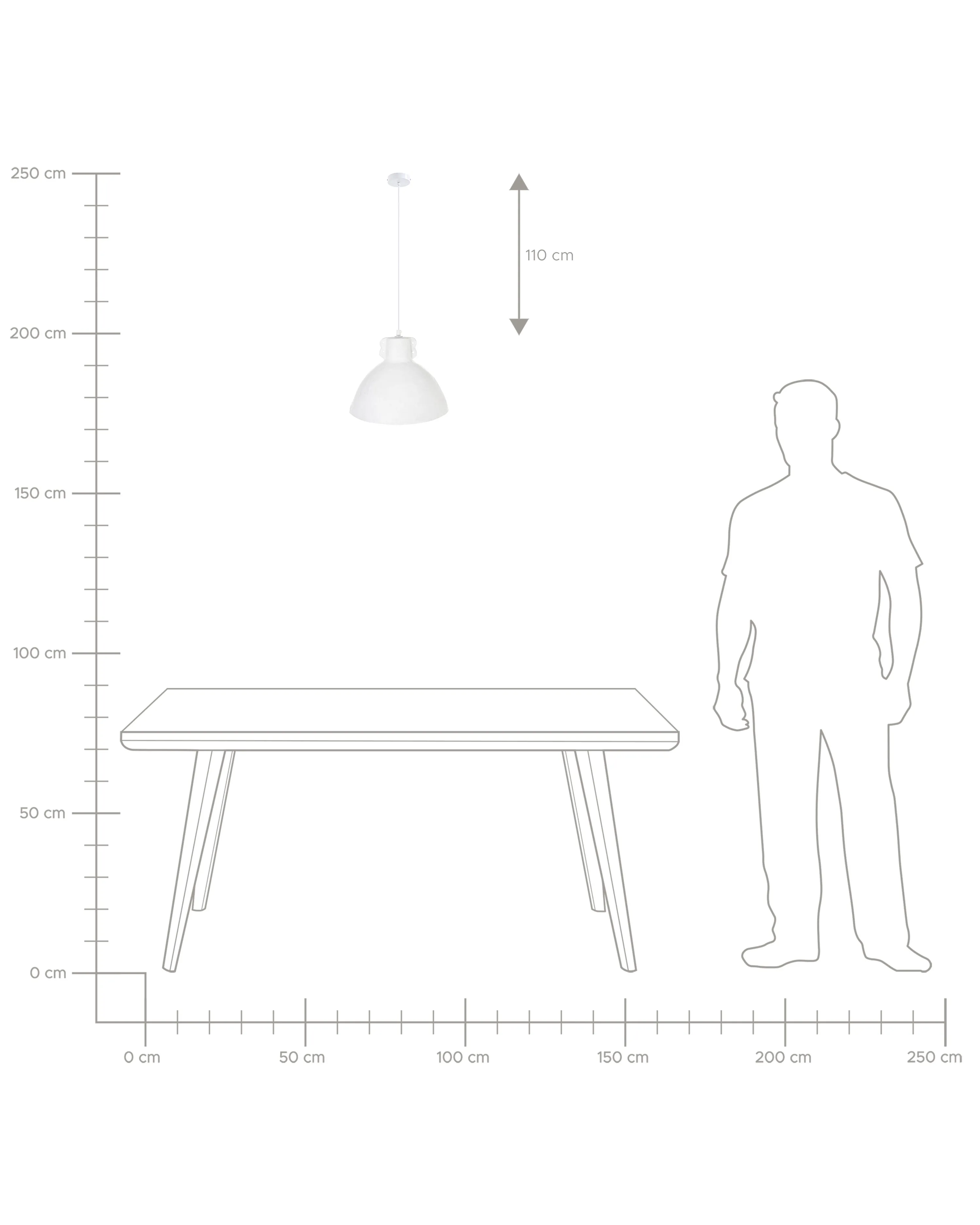 Hanglamp MIGUELETE Papier-mâché Wit
