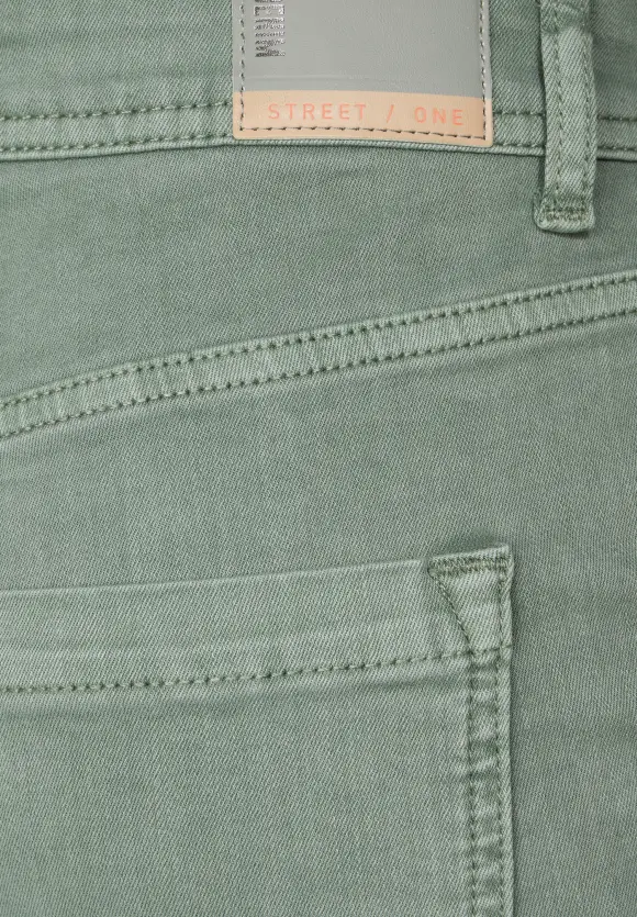 Slim Fit Color Jeans - soft olive washed