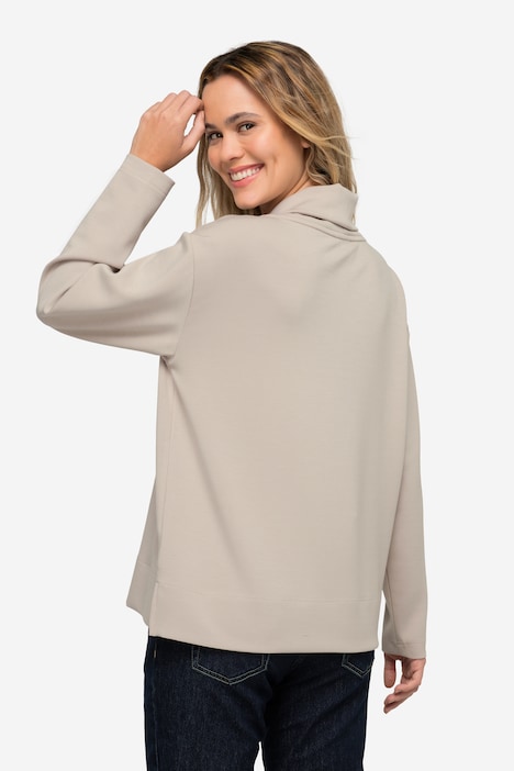 Sweatshirt, Rollkragen, Langarm