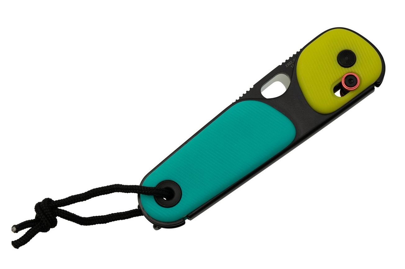 The James Brand The Redstone, Neon, Turquoise PP, black, Serrated, KN118191-01, zakmes