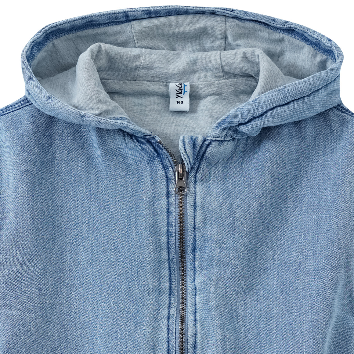 Yigga Jungen Jeansblouson in Denim-Optik hellblau