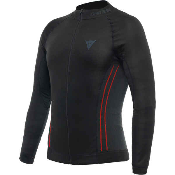 Dainese - T-shirt Thermique No Wind Thermo LS Noir / Rouge