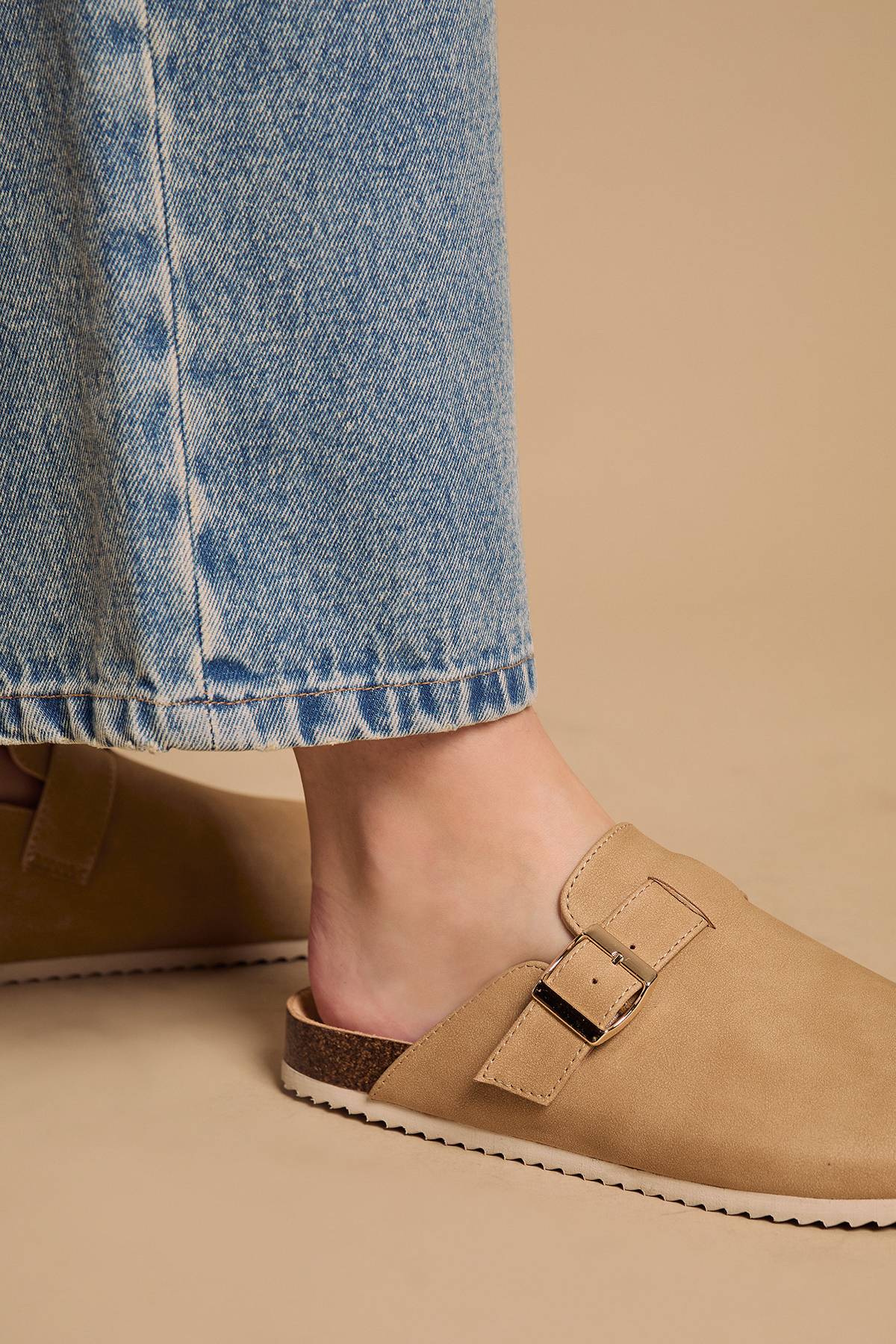 Oasis Jackie Semelle Anatomique Bout Fermé Daim Nubuck Synthétique